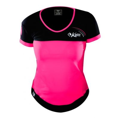 CAMISETA MUJER NEGRA/ROSA KAITT