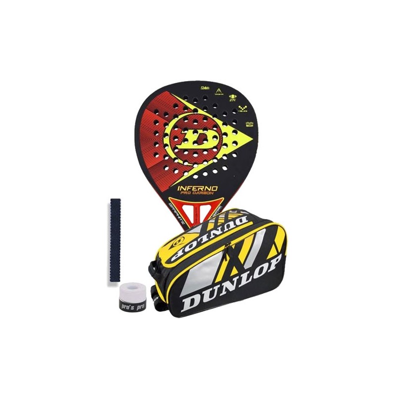 PACK DUNLOP INFERNO PRO CARBON 2021 + PALETERO DUNLOP PRO SERIES